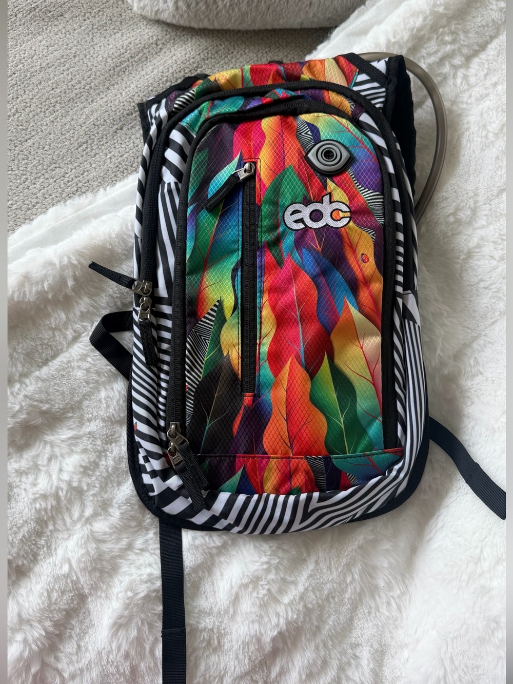Official EDC Festival Hydration Backpack Rainbow Limited Edition new